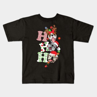 Ho Ho Ho Bulldog Kids T-Shirt